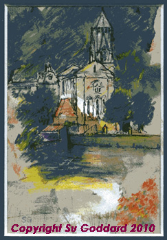 Copyright Su Goddard: Scenes from Perigord - Abbye Brantome Copyright Su Goddard: Scenes from Perigord - Abbye Brantome